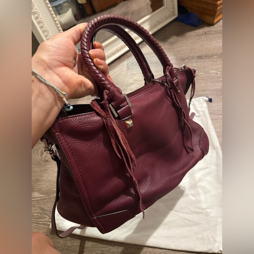 Rebecca Minkoff Burgundy Leather Satchel - Picture 5 of 12